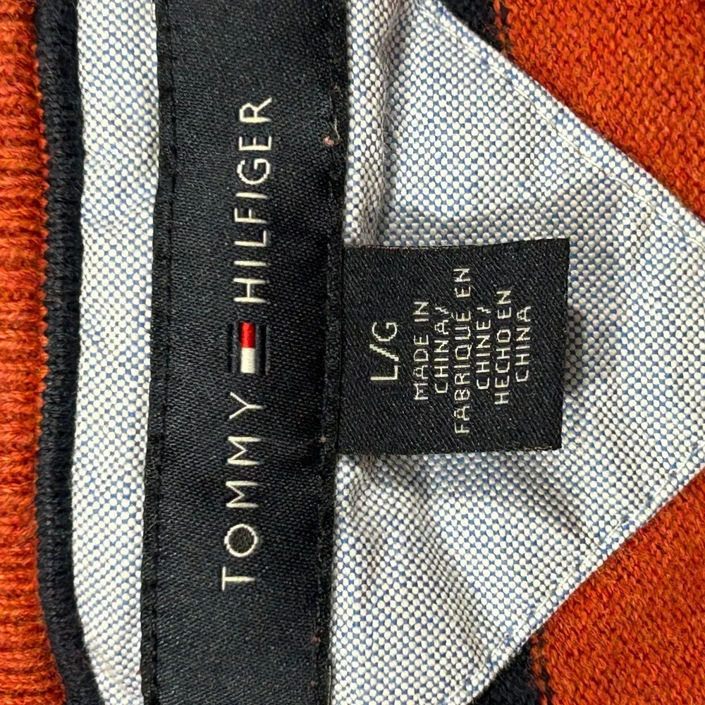 Tommy Hilfiger Mens L 100% Cotton Sweater Algondon Officewear